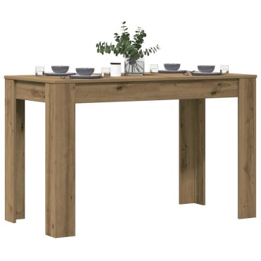 vidaXL Τραπεζαρία Αρτισιανή Δρυς 120x60x76cm από Επεξεργασμένο Ξύλο 1 τεμ.