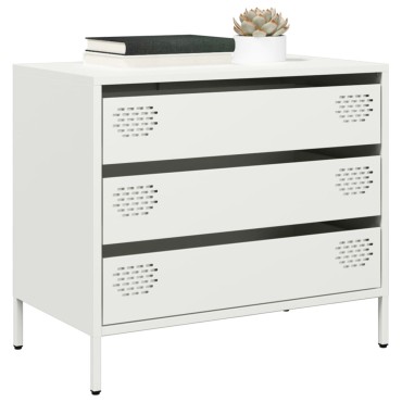vidaXL Ντουλάπι Λευκό 68x39x58,5cm από Χάλυβα Ψυχρής Έλασης 1 τεμ.