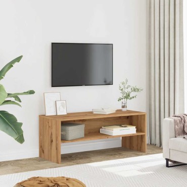 vidaXL Έπιπλο Τηλεόρασης Αρτισιανή Δρυς 100x40x40cm από Επεξεργ. Ξύλο