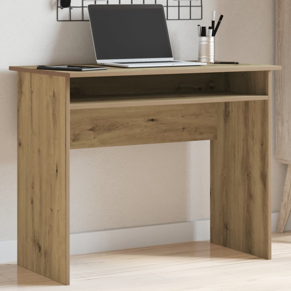 vidaXL Γραφείο Αρτισιανή Δρυς 90x50x74cm από Επεξεργασμένο Ξύλο 1 τεμ.