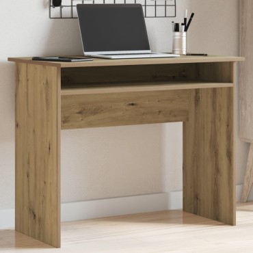 vidaXL Γραφείο Αρτισιανή Δρυς 90x50x74cm από Επεξεργασμένο Ξύλο 1 τεμ.