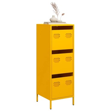 vidaXL Ντουλάπι Μουσταρδί 39x35x103,5cm από Ατσάλι 1 τεμ.