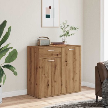 vidaXL Ντουλάπι Τεχνίτης Δρυς 80x36x75cm Επεξεργασμένο Ξύλο 1 τεμ.