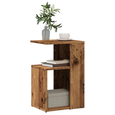 vidaXL Τραπέζι Βοηθητικό Παλιό Ξύλο 36x30x56cm από Μοριοσανίδα 1 τεμ.