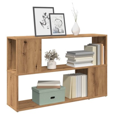 vidaXL Βιβλιοθήκη Αρτισιανή Δρυς 100x24x63cm Επεξεργ. Ξύλο 1 τεμ.
