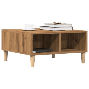 vidaXL Τραπεζάκι Σαλονιού Τεχνίτης Δρυς 60x60x30cm Επεξεργασμένο Ξύλο 1 τεμ.
