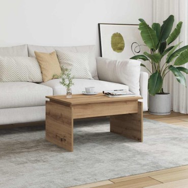 vidaXL Τραπεζάκι Σαλονιού τεχνίτης Δρυς 68x50x38cm Επεξεργασμένο Ξύλο 1 τεμ.