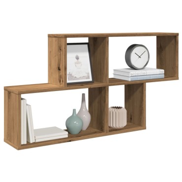 vidaXL Ράφι Τοίχου για Τεχνίτης Δρυς 100x18x53cm Μοριοσανίδα 1 τεμ.