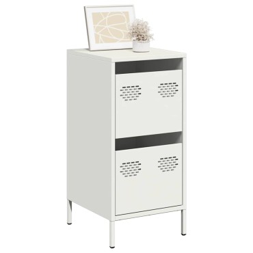 vidaXL Ντουλάπι Λευκό 35x39x73,5cm από Χάλυβα Ψυχρής Έλασης 1 τεμ.