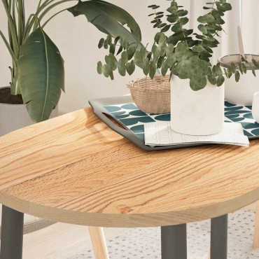 vidaXL Επιτραπέζια επιφάνεια 100x50x2cm μασίφ ξύλο δρυς οβάλ