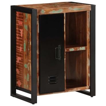 vidaXL Σκευοθήκη Πολύχρωμο 55x35x70cm Ξύλο μασίφ αναγεννημένο 1 τεμ.