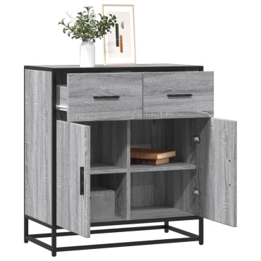 vidaXL Συρταριέρα Γκρι sonoma 68x35x76cm Ξύλινο μηχανουργικό ξύλο 1 τεμ.