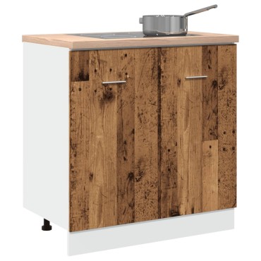 vidaXL Ντουλάπι Νεροχύτη Lyon Παλιό Ξύλο 80x46x81,5cm Μοριοσανίδα 1 τεμ.