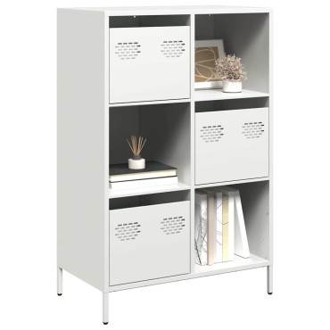 vidaXL Ντουλάπα Λευκό 68x39x103,5cm από Χάλυβα 1 τεμ.