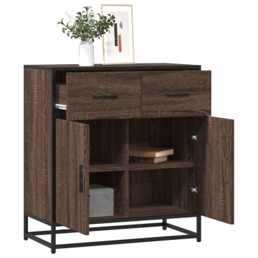 vidaXL Συρταριέρα καφέ δρυς 68x35x76cm Κατασκευασμένο ξύλο 1 τεμ.