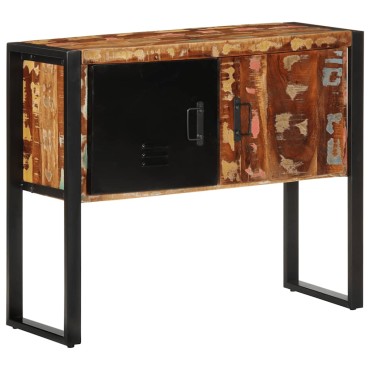 vidaXL Ντουλάπι κονσόλας Πολύχρωμο 90x35x75cm Μασίφ Ξύλο Ανακυκλωμένο 1 τεμ.