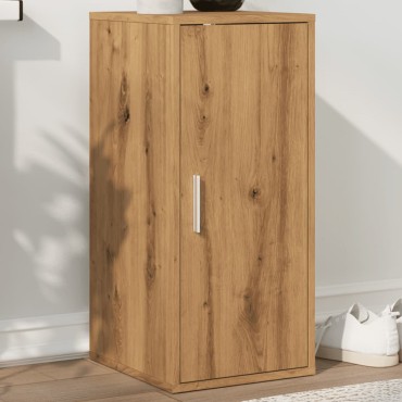 vidaXL Παπουτσοθήκη Τεχνίτης Δρυς 32x35x70cm από Επεξεργασμένο Ξύλο