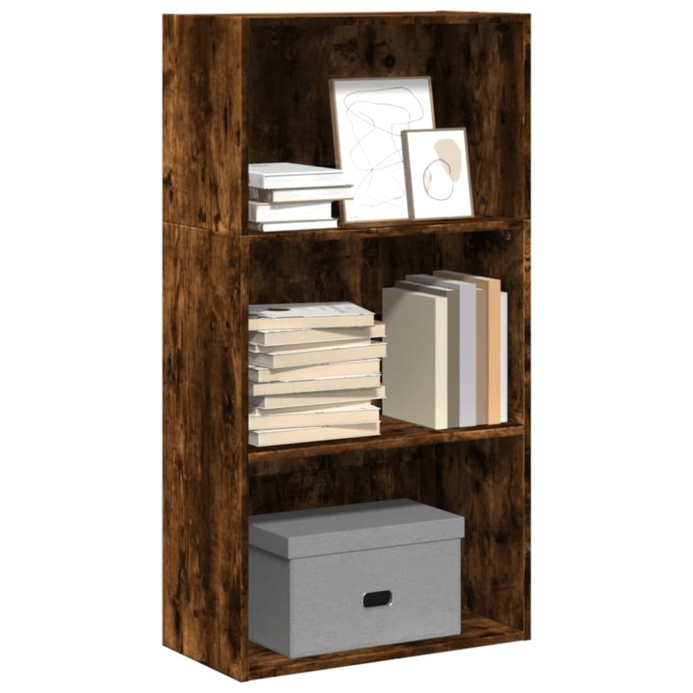 vidaXL Βιβλιοθήκη Καπνιστή Δρυς 60x30x114cm από Επεξεργασμένο Ξύλο 1 τεμ.