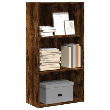 vidaXL Βιβλιοθήκη Καπνιστή Δρυς 60x30x114cm από Επεξεργασμένο Ξύλο 1 τεμ.