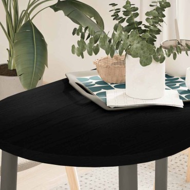 vidaXL Επιτραπέζια επιφάνεια Σκούρο Καφέ 100x50x2cm Ξύλο Δρυός Οβάλ