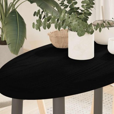 vidaXL Επιτραπέζια επιφάνεια Σκούρο Καφέ 80x40x4cm Ξύλο Δρυός Οβάλ