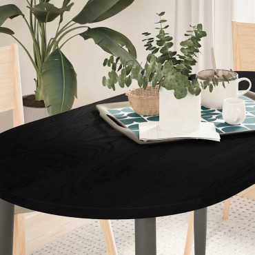 vidaXL Επιτραπέζια επιφάνεια Σκούρο Καφέ 120x60x2cm Ξύλο Δρυός Οβάλ