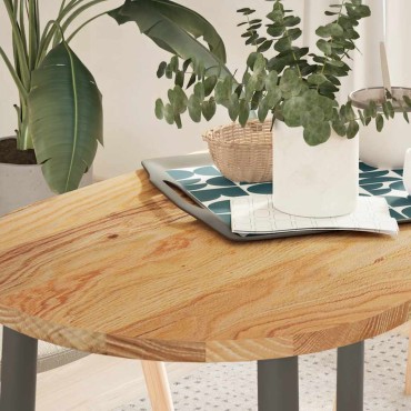vidaXL Επιτραπέζια επιφάνεια Ανοιχτό Καφέ 100x50x2cm Ξύλο Δρυός Οβάλ
