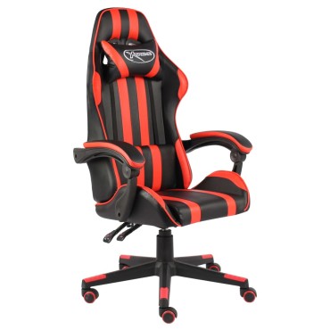 vidaXL Καρέκλα Racing Μαύρο / Κόκκινο από Συνθετικό Δέρμα 35x41cm 1 τεμ.