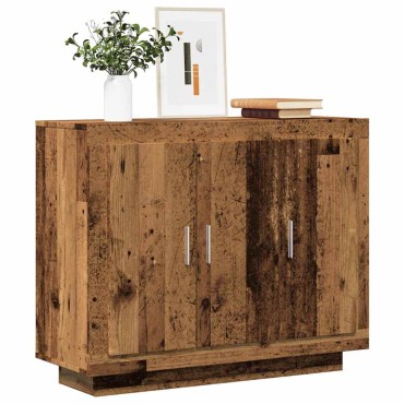 vidaXL Μπουφές Όψη Παλαιού Ξύλου 92x35x75cm Επεξεργασμένο Ξύλο 1 τεμ.