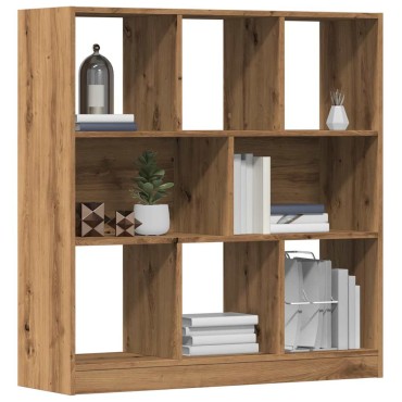 vidaXL Ντουλάπι βιβλίων Artisan Oak 97,5x29,5x100cm Ξύλο μηχανής 1 τεμ.