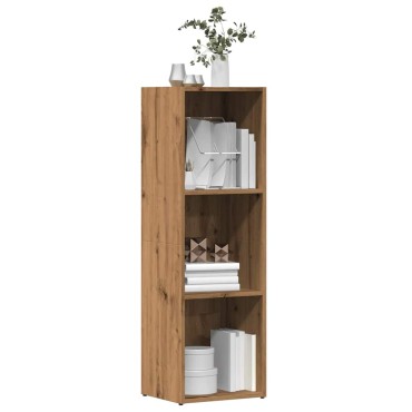 vidaXL Βιβλιοθήκη Artisan Δρυς 36x30x114cm Επεξεργασμένο Ξύλο 1 τεμ.