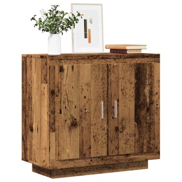 vidaXL Σκευοθήκη Παλιό ξύλο 80x40x75cm Ξύλο μηχανής 1 τεμ.