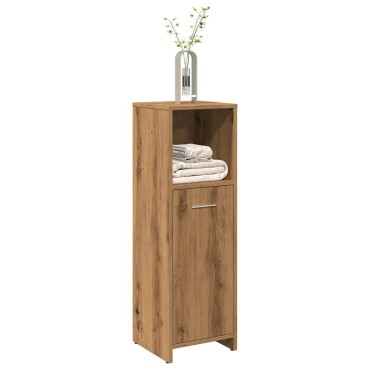 vidaXL Ντουλάπι Μπάνιου Τεχνίτης Δρυς 30x30x95cm Επεξεργασμένο Ξύλο