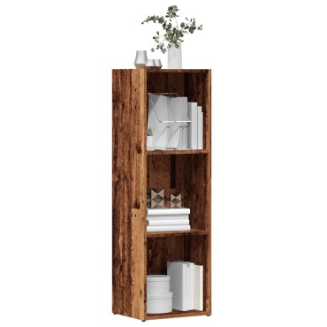 vidaXL Ντουλάπι βιβλίου Παλιό Ξύλο 36x30x114cm Μηχανικό Ξύλο 1 τεμ.