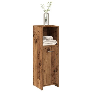 vidaXL Στήλη Μπάνιου Παλιό Ξύλο 30x30x95cm από Μοριοσανίδα 1 τεμ.