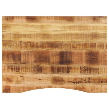 vidaXL Επιφάνεια Γραφείου Καμπύλη 110x80x2,5cm Μασίφ Ακατ. Μάνγκο