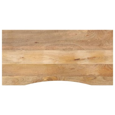 vidaXL Επιφάνεια Γραφείου Καμπύλη 140x60x2,5cm Μασίφ Ακατ. Μάνγκο