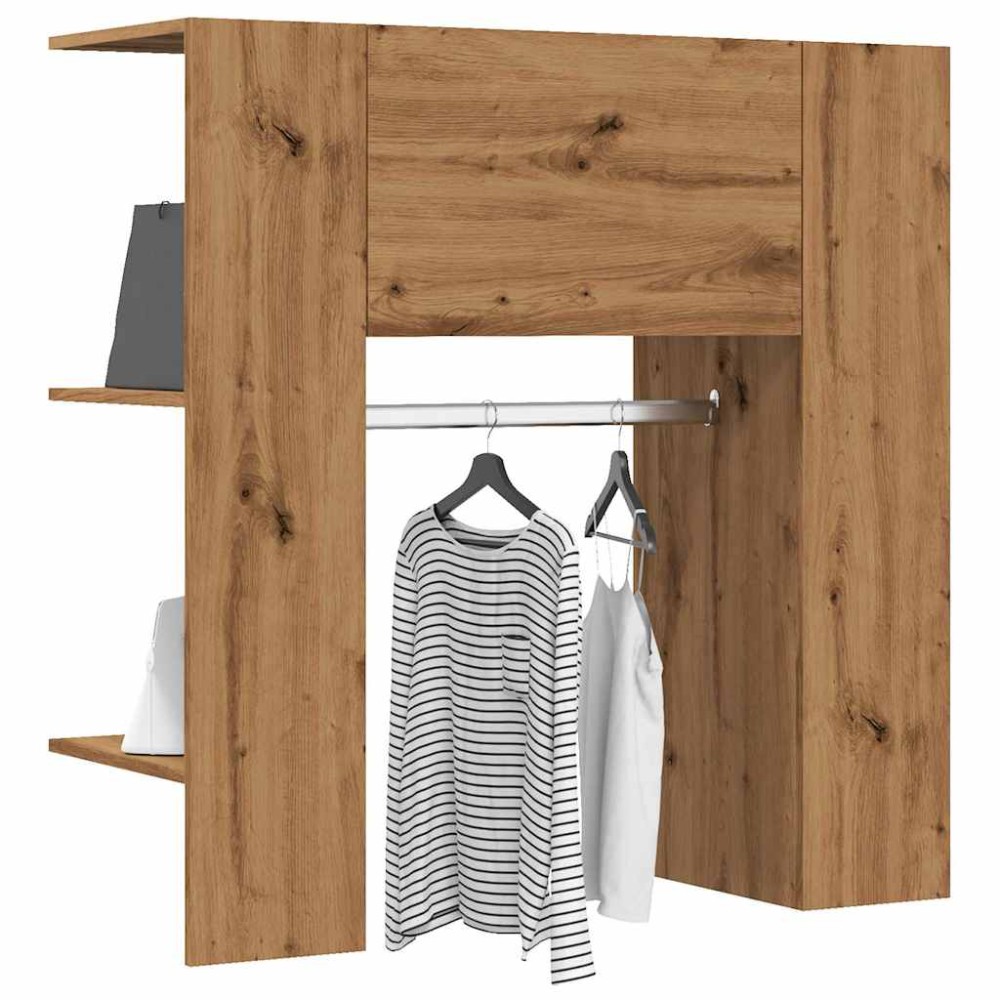 vidaXL Ντουλάπι διαδρόμου Δρυς τεχνίτης 97,5x37x99cm Ξύλο μηχανής 1 τεμ.