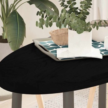 vidaXL Επιτραπέζια επιφάνεια Σκούρο Καφέ 100x50x4cm Ξύλο Δρυός Οβάλ