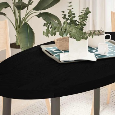 vidaXL Επιτραπέζια επιφάνεια Σκούρο Καφέ 120x60x4cm Ξύλο Δρυός Οβάλ