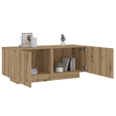 vidaXL Κομοδίνο τεχνίτης Δρυς 100x35x40cm από Επεξεργασμένο Ξύλο 1 τεμ.