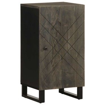 vidaXL Σκευοθήκη μαύρο 40x33x75cm μασίφ ξύλο Μάνγκο