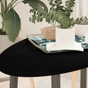 vidaXL Επιτραπέζια επιφάνεια Σκούρο Καφέ 100x50x2cm Ξύλο Δρυός Οβάλ