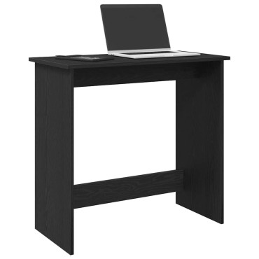 vidaXL Γραφείο Μαύρο 80x40x75cm από Μοριοσανίδα 1 τεμ.