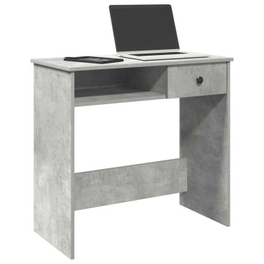 vidaXL Γραφείο Γκρι του Σκυροδέματος 80x40x75cm από Μοριοσανίδα 1 τεμ.