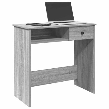 vidaXL Γραφείο Γκρι Sonoma 80x40x75cm από Επεξεργασμένο Ξύλο 1 τεμ.