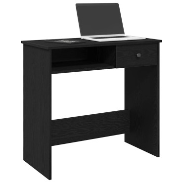 vidaXL Γραφείο Μαύρο 80x40x75cm από Μοριοσανίδα 1 τεμ.