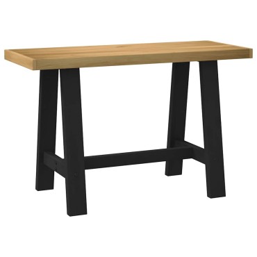 vidaXL Γραφείο NOAIN με πόδια σχήματος Α 120x50x75cm μασίφ ξύλο πεύκο 1 τεμ.