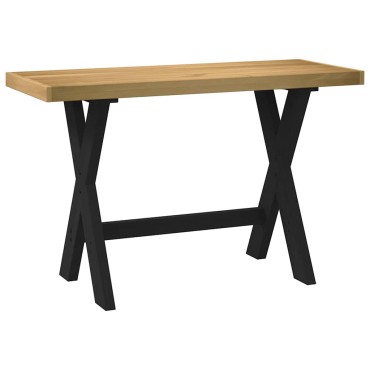 vidaXL Γραφείο NOAIN με πόδια σχήματοςx120x50x75cm μασίφ ξύλο πεύκο 1 τεμ.