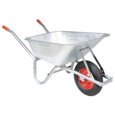 vidaXL Καροτσάκι 90 L 150 kg από γαλβανισμένο χάλυβα πλαστικό